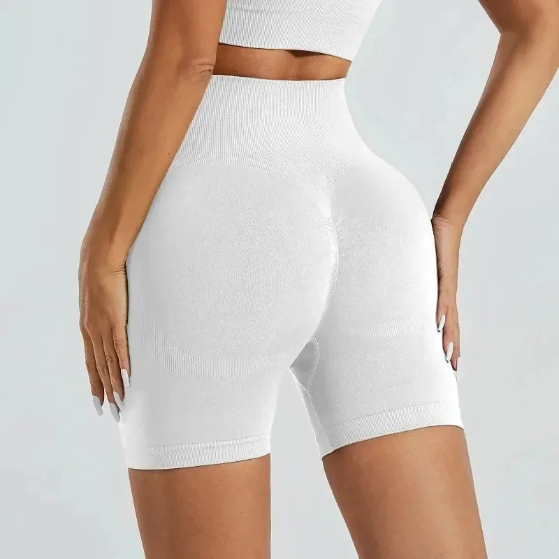 FlexFit™ High-Waist Yoga Shorts – Sculpt & Move🍑