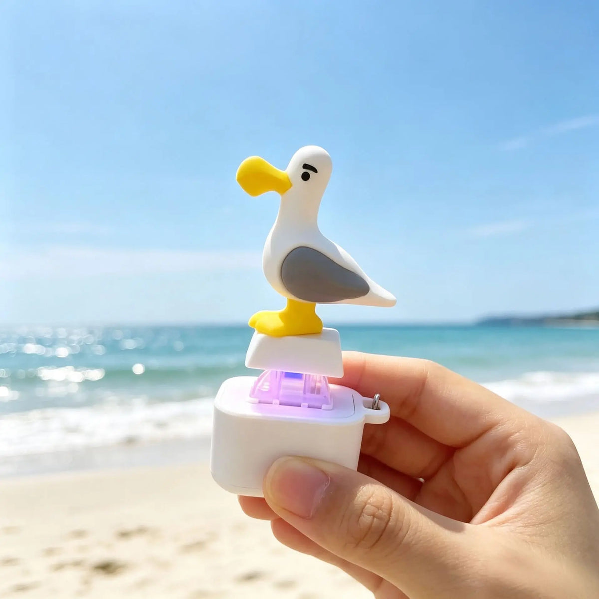 MineSquawk™ Button Keychain 🐦🔊 – Click, Laugh & Light Up